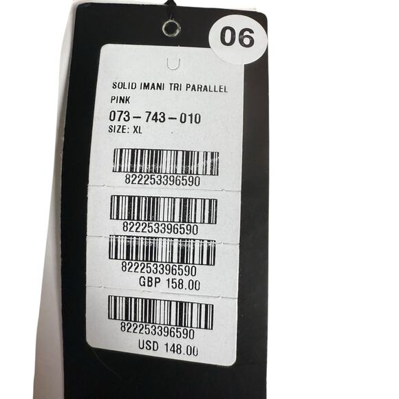 ViX Firenze Imani Tri Parallel Pink Geometric Cut Bikini Swimsuit Top Size XL - Picture 13 of 14